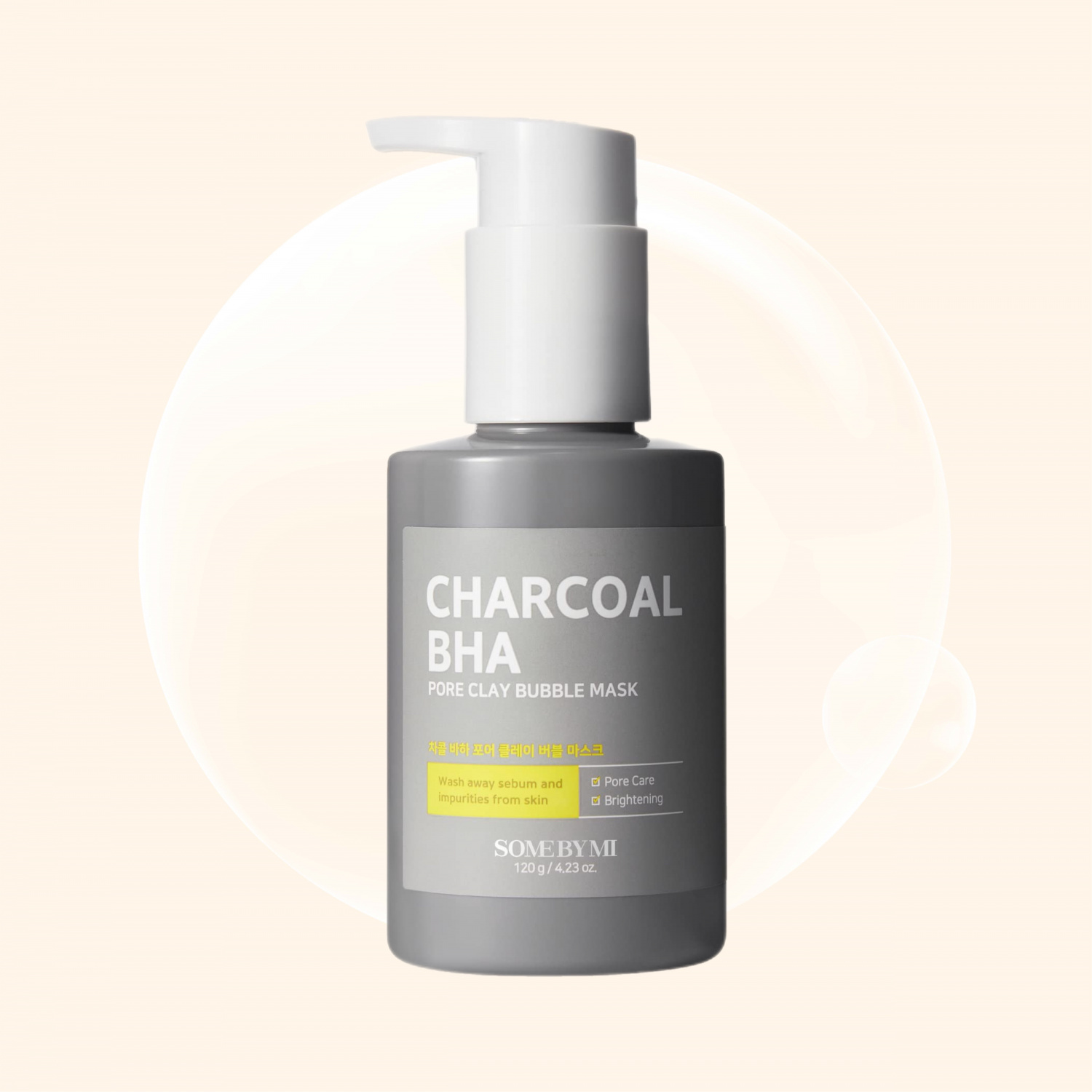Some By Mi Charcoal Bha Pore Clay Bubble Mask 120 мл