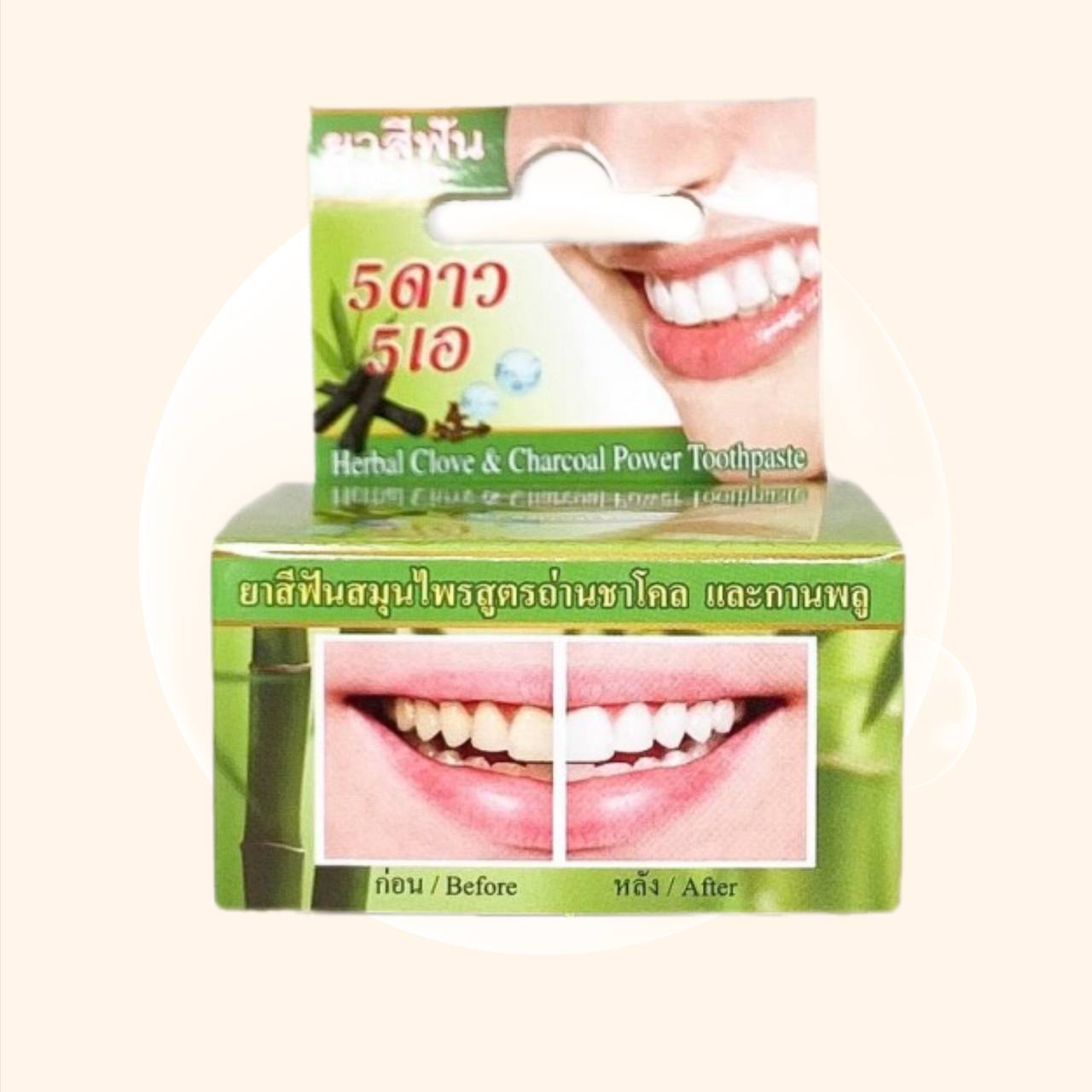 Herbal Clove Toothpaste Bamboo charcoal 25 г