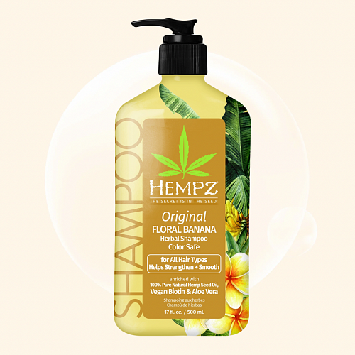 Hempz Original Herbal Shampoo For Damaged & Color Treated Hair 500 ml 500 мл