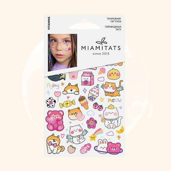 MIAMITATS Tattoo Kids Vitamins