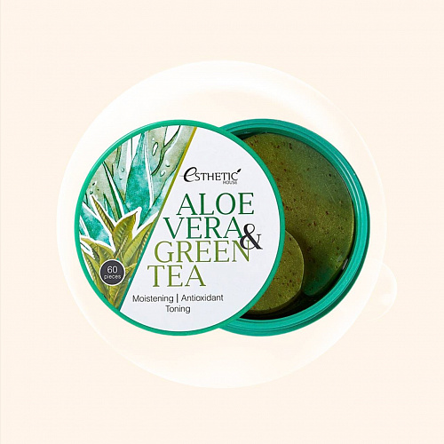 Esthetic house Aloe Vera&Green Tea Hydrogel Eye Patch 84 г