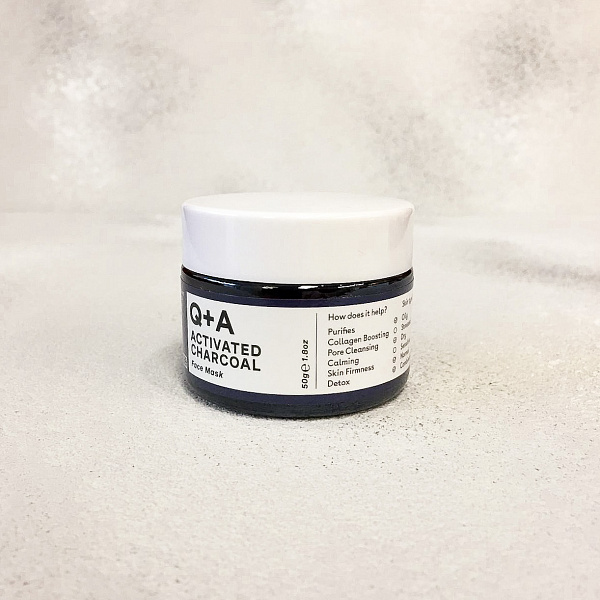 Q+A Activated Charcoal Face Mask 50g