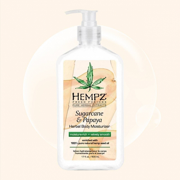 Hempz Fresh Fusion Sugarcane & Papaya Herbal Body Moisturizer 500 мл