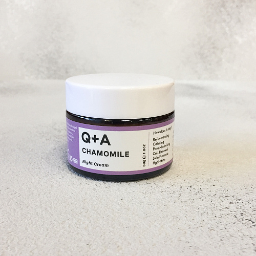 Q+A Chamomile Night Cream  50 г