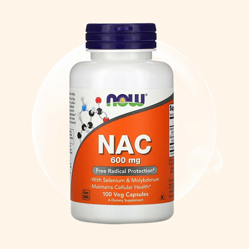 NOW NAC 600 mg 100 капсул 600 мг 100 капсул