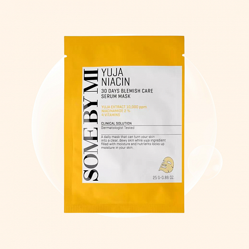 Some By Mi Yuja Niacin Blemish Care Serum Mask 32 г