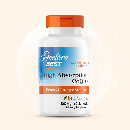 Doctor's Best High Absorption CoQ10 with BioPerine 100 mg, 60 vc 100 мг