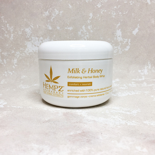 Hempz Milk & Honey Exfoliating Herbal Body Whip 176 г