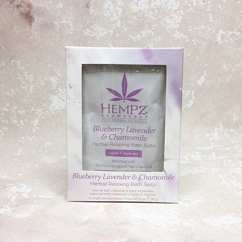 Hempz Blueberry Lavender & Chamomile Herbal Relaxing Bath Salts 56 г