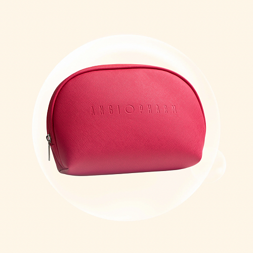 ANGIOPHARM Cosmetic Bag Medium Red