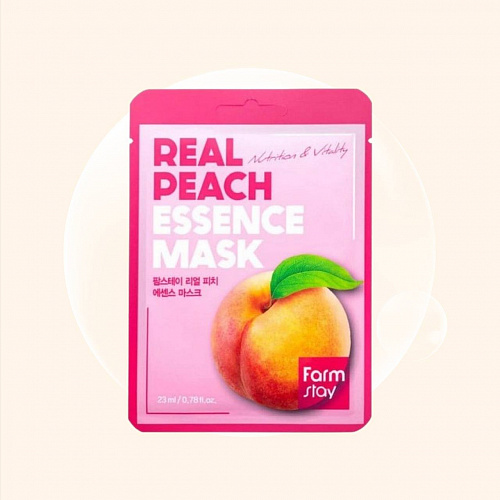 FarmStay Real Peach Essence Mask 23 г