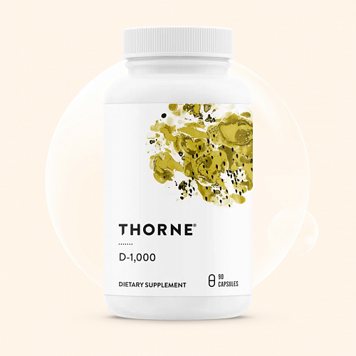 Thorne Vitamin D-1,000, 90 Capsules 90 капсул