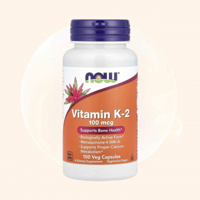 NOW Vitamin K-2 100 mcg, 100 CAPS