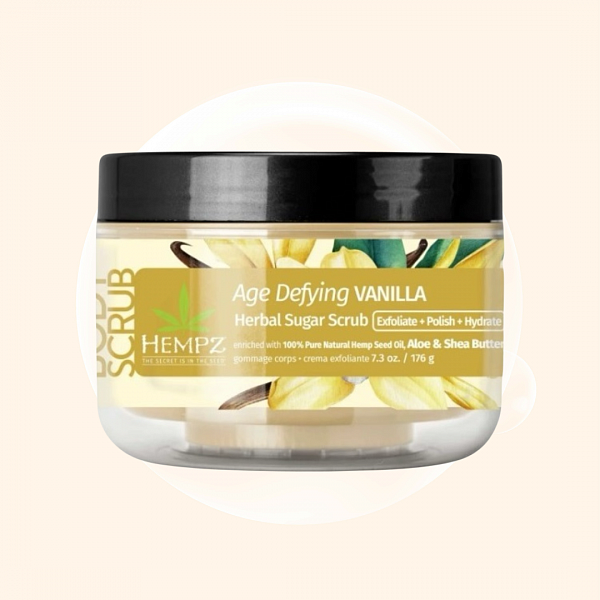 HEMPZ Age Defying Vanilla Herbal Sugar Scrub 176 г