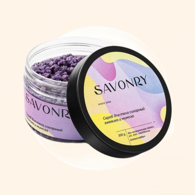 Savonry Sugar Scrub Blackberries&Mimosa 300 г 