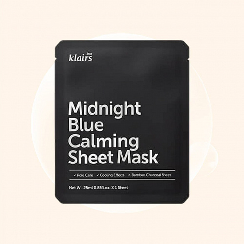 Klairs Midnight Blue Calming Sheet Mask 25 мл