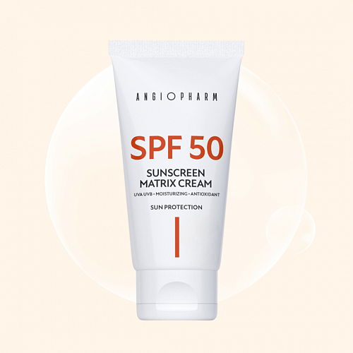 ANGIOPHARM Sunscreen Matrix Cream IV SPF50 50 мл