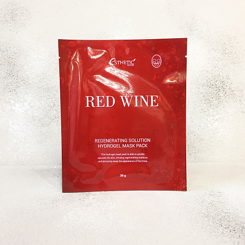Esthetic House Red Wine Regenerating Solution Hydrogel Mask Pack 28 мл