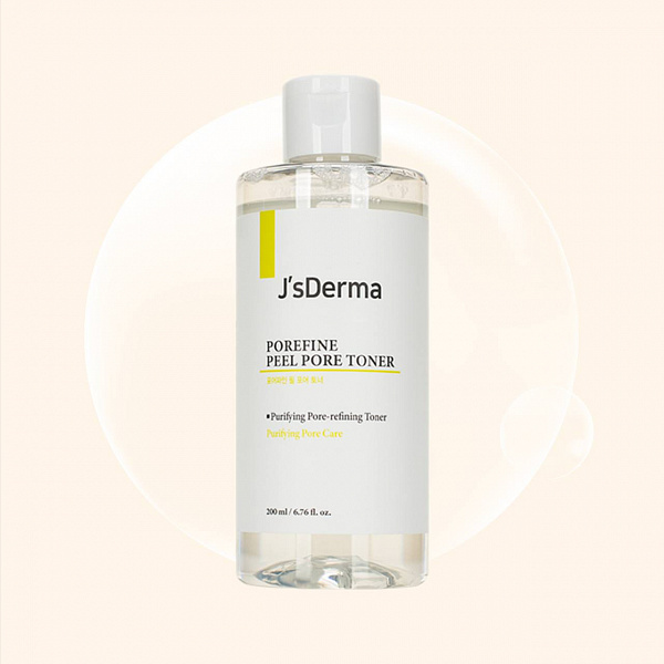 JsDerma Porefine Peel Pore Glycolic Acid 1% Toner 200 мл