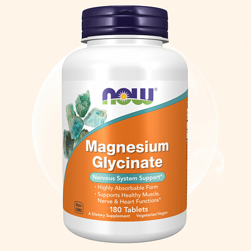 NOW Magnesium Glycinate 180 tabs 180 таблеток