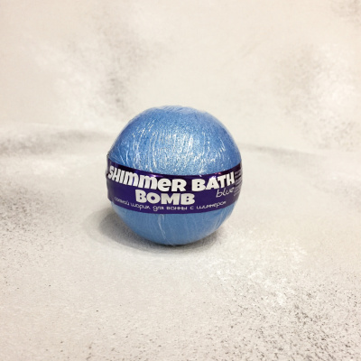 Savonry Shimmer Bath Bomb Blue 145 г
