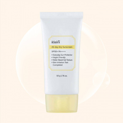 Klairs All-day Airy Sunscreen SPF 50+, PA++++ 50 мл