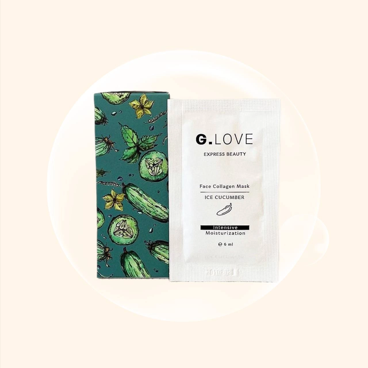 G.LOVE Face Collagen Mask Ice Cucumber 6 мл купить в Москве,  Санкт-Петербурге и Липецке